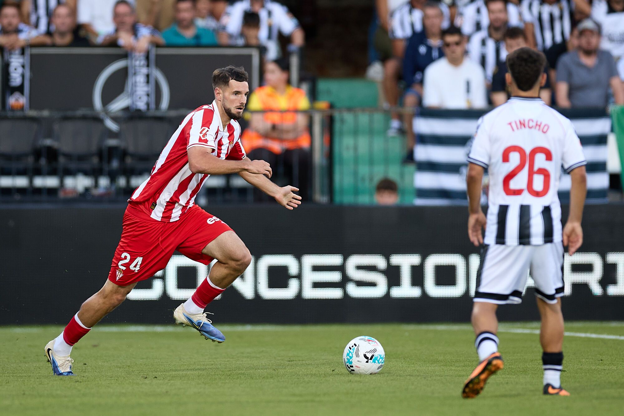 Fútbol. Partido correspondiente a la jornada 8 de Segunda División temporada 2025-2026 entre el CD Castellón y el Sport. Gijón. Nou Estadi Castalia