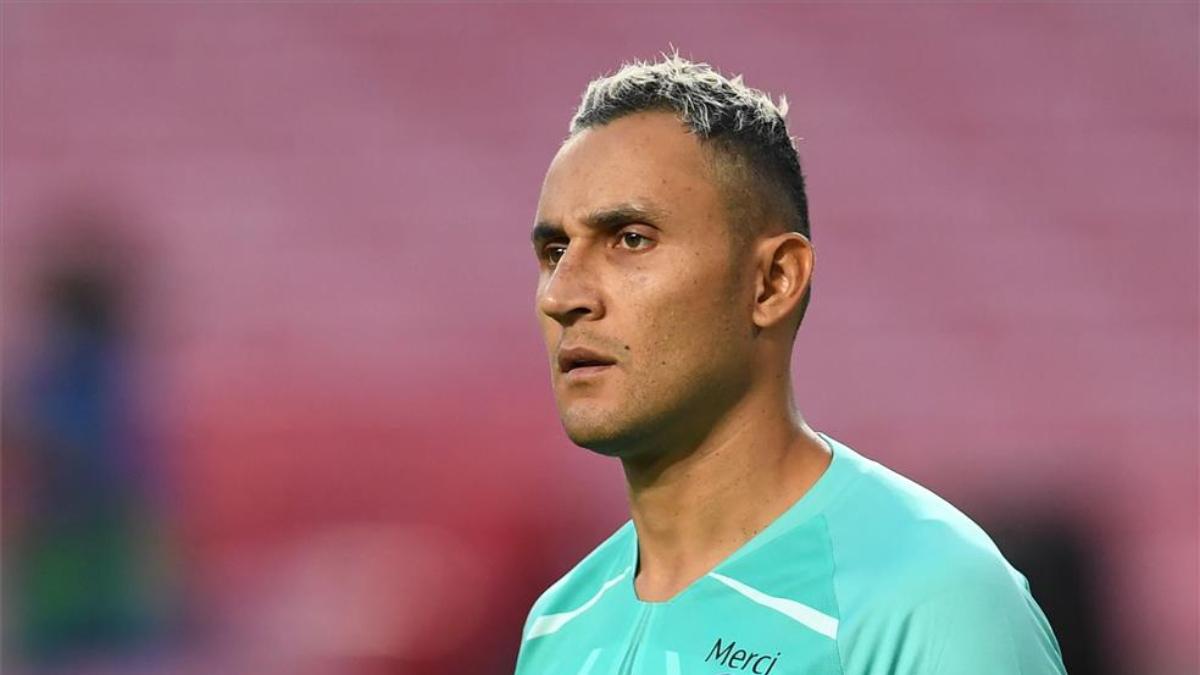 Keylor Navas durante la final de Champions del año 2020 Keylor Navas durante la final de Champions del año 2020