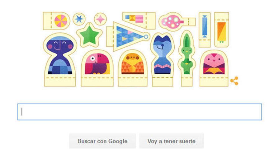 Google felicita las fiestas navideñas con figuras recortables