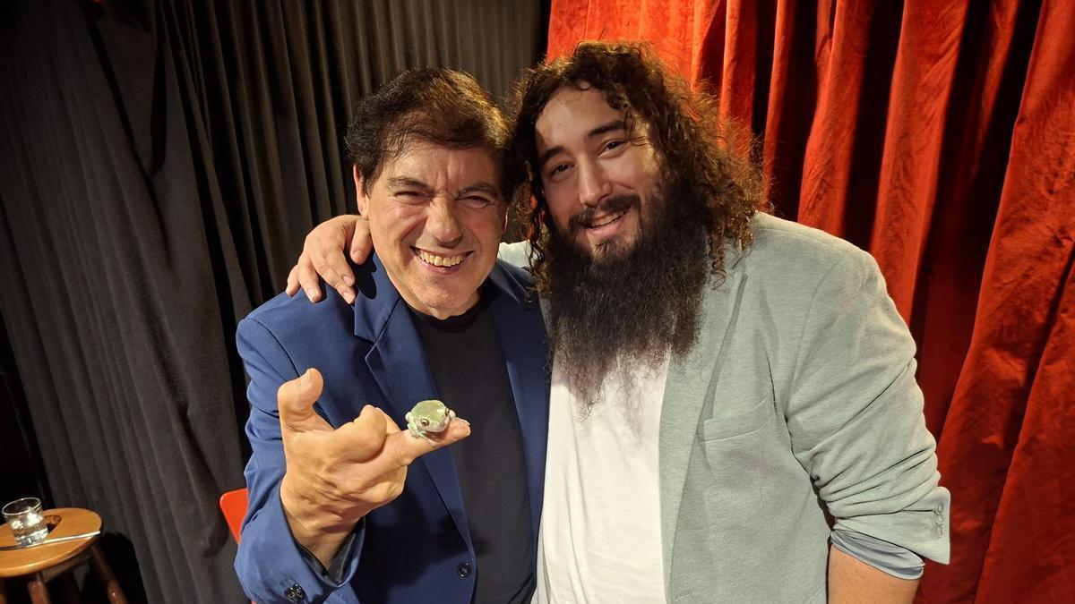 Os magos Antón (esquerda) e Xulio.