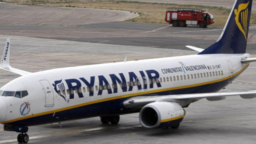 Un avión de Ryanair, en una imagen de archivo.