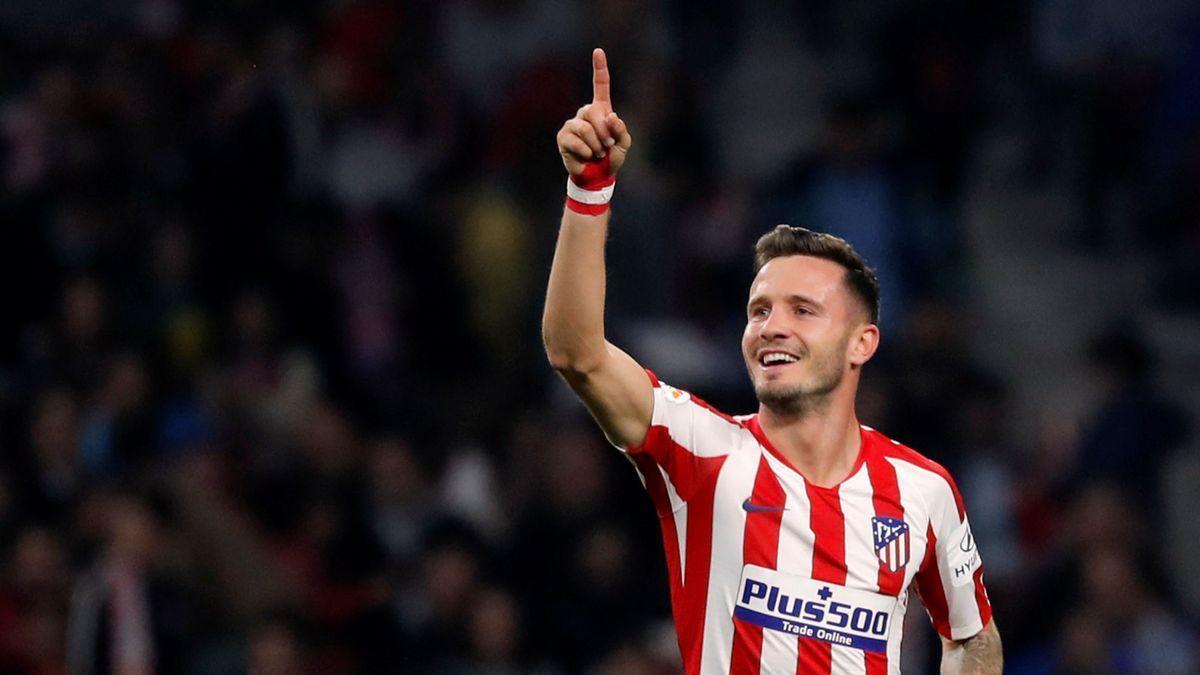 Saúl Ñíguez durante un partido del Atlético de Madrid