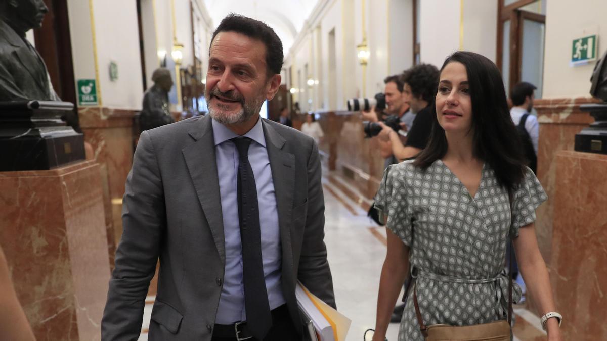 Edmundo Bal e Inés Arrimadas, en el Congreso.