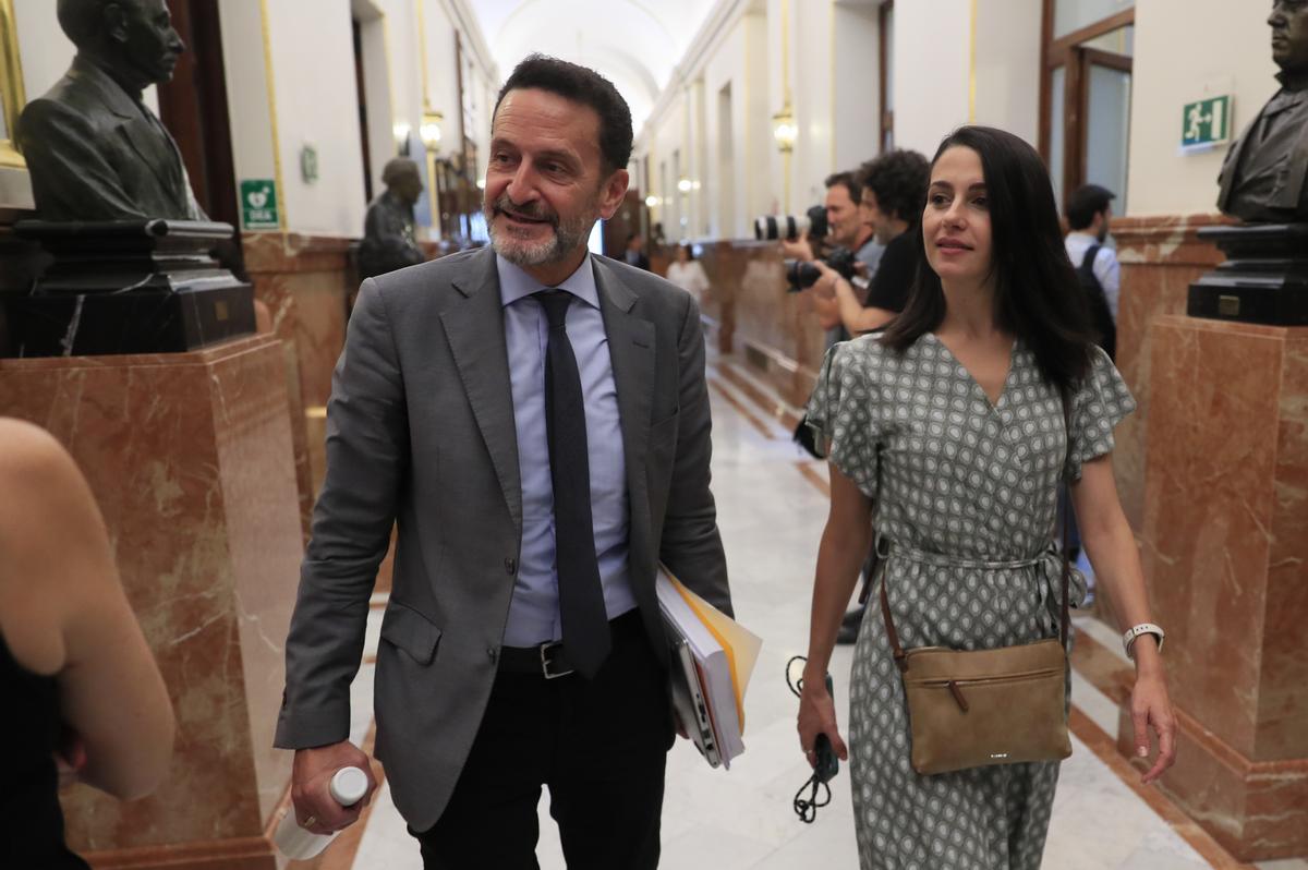 Edmundo Bal e Inés Arrimadas, en el Congreso.