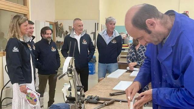 Miembros de la CEP, en uno de los talleres ocupacionales.