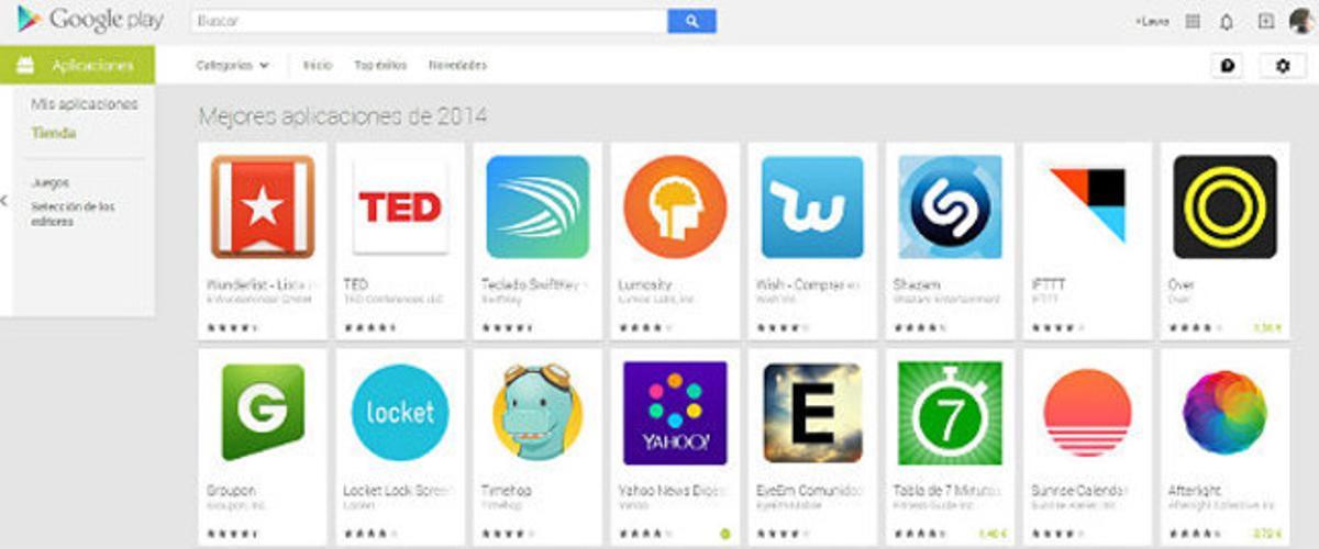 Algunes de les millors aplicacions de Google Play del 2014.