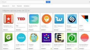 Algunas de las mejores aplicaciones de Google Play del 2014.