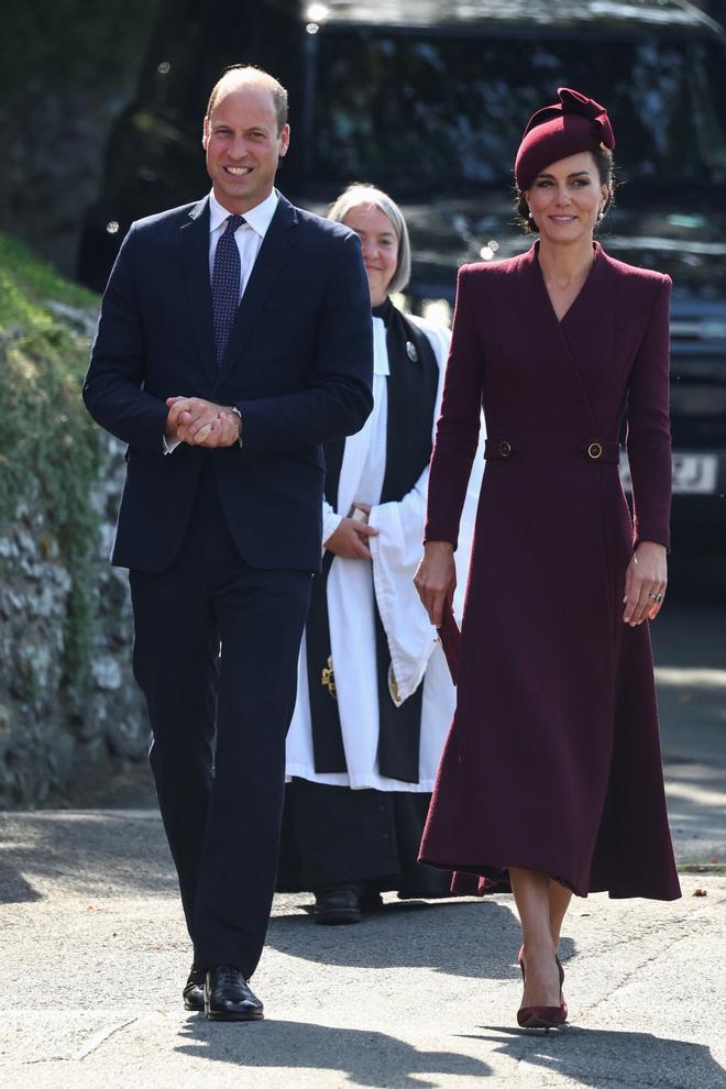 Kate Middleton y el príncipe Guillermo en el aniversario de la muerte de Isabel II