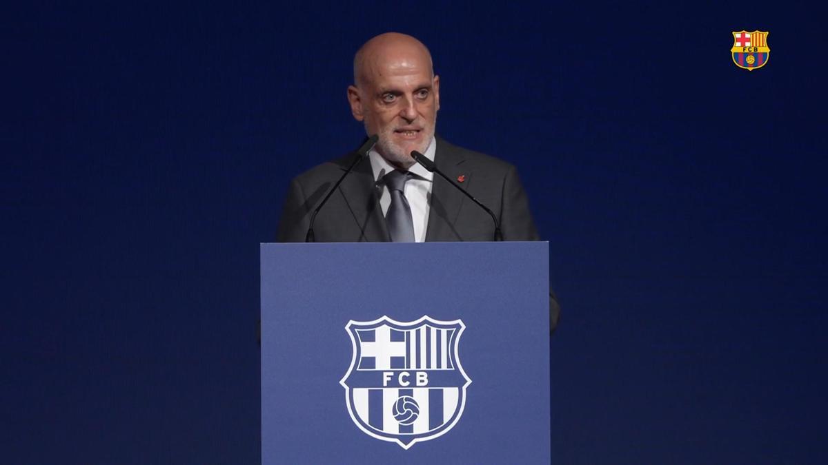Tebas, en la toma de posesión de Laporta: "El éxito del FC Barcelona hace más grande a LaLiga"