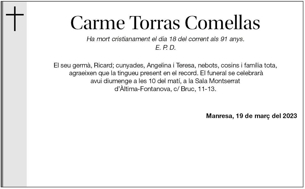 CARME TORRAS COMELLAS