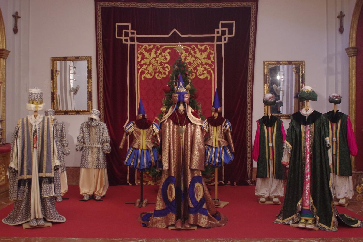 Nombramiento de los Reyes Magos de Oriente en la cabalgata de Málaga: Daniel Pérez, Arturo Fernández y Kendrick Perry