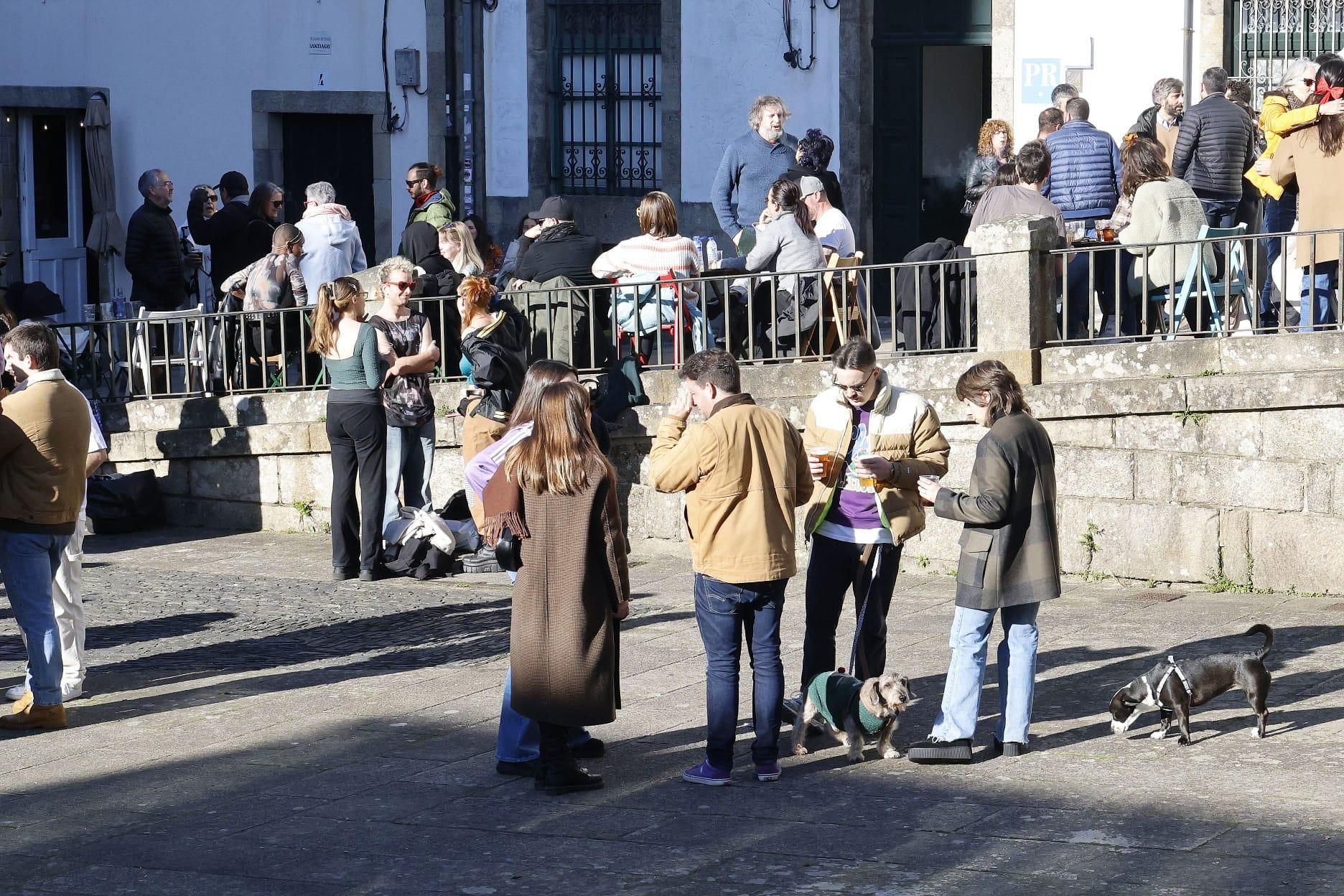 "Festa rachada" en Santiago: los compostelanos se preparan para el fin de año