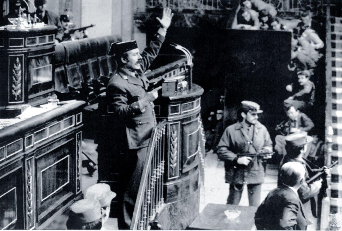 Tejero en el Congreso.