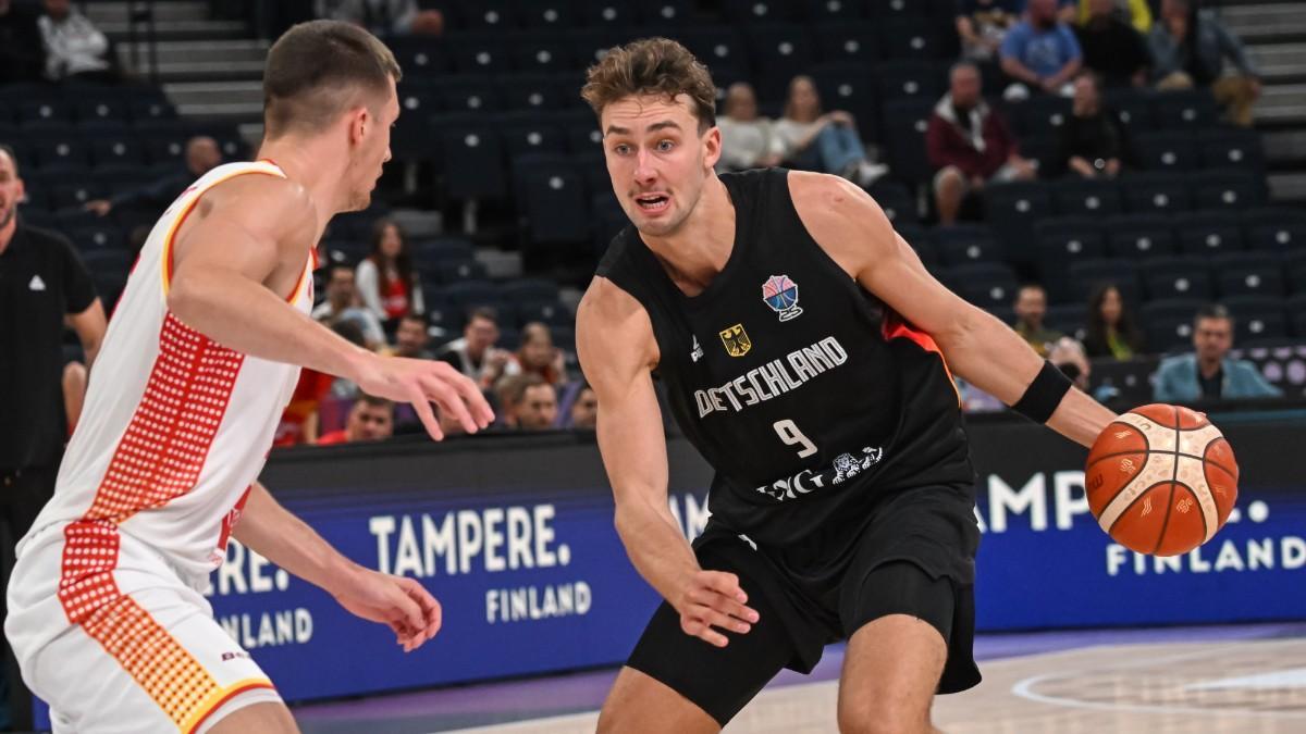 Franz Wagner, durante el partido entre Alemania y Montenegro