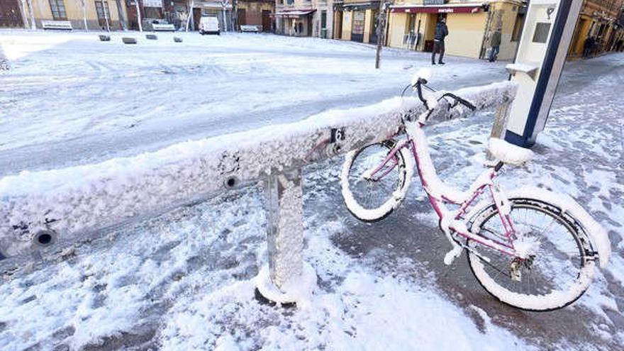 Nieve en León.