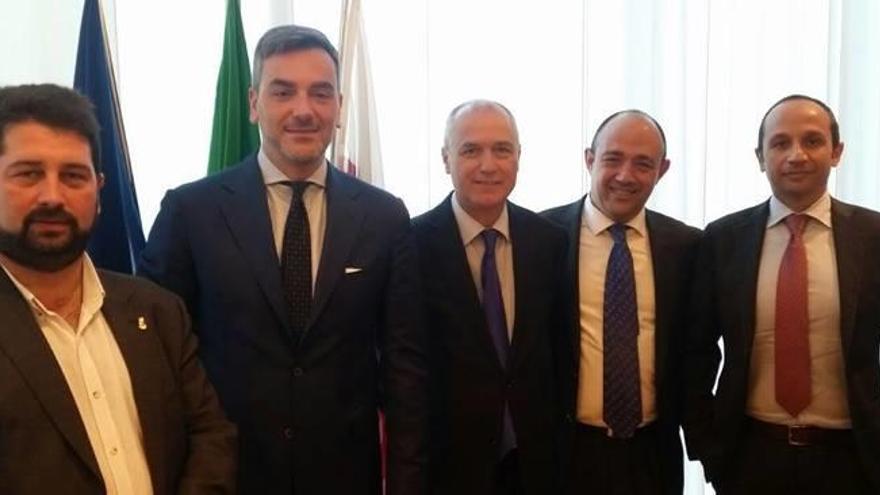 Natxo Costa, Fabrizio Curci (Fiera Milano), Enrique Soto, Elías Gil y Robert Tripoli (Fiera Milano).