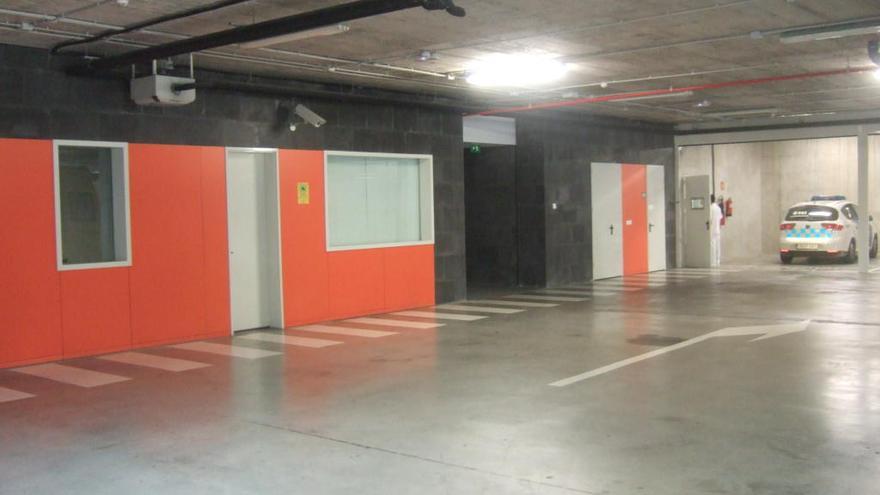 Zona de l&#039;hospital de Manresa per on s&#039;accedeix al box dels detinguts