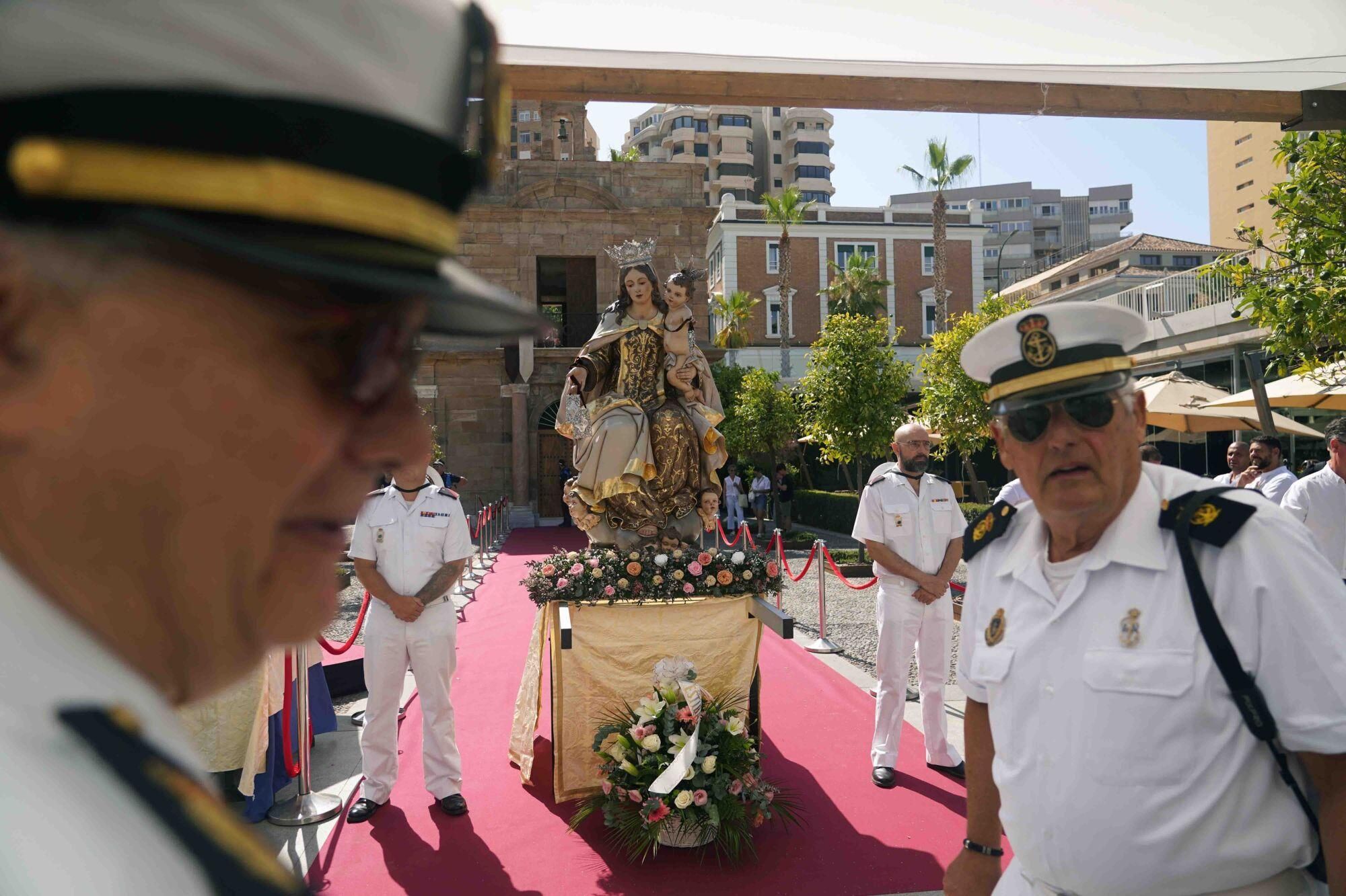 Inauguración de la Capilla del Puerto de Málaga y acto de bendición de la imagen Virgen del Carmen