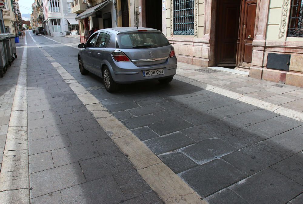 Estado del asfalto en las calles de Málaga