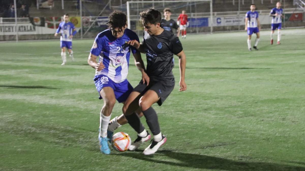 Una imatge del partit d’ahir entre el Figueres i el Girona B