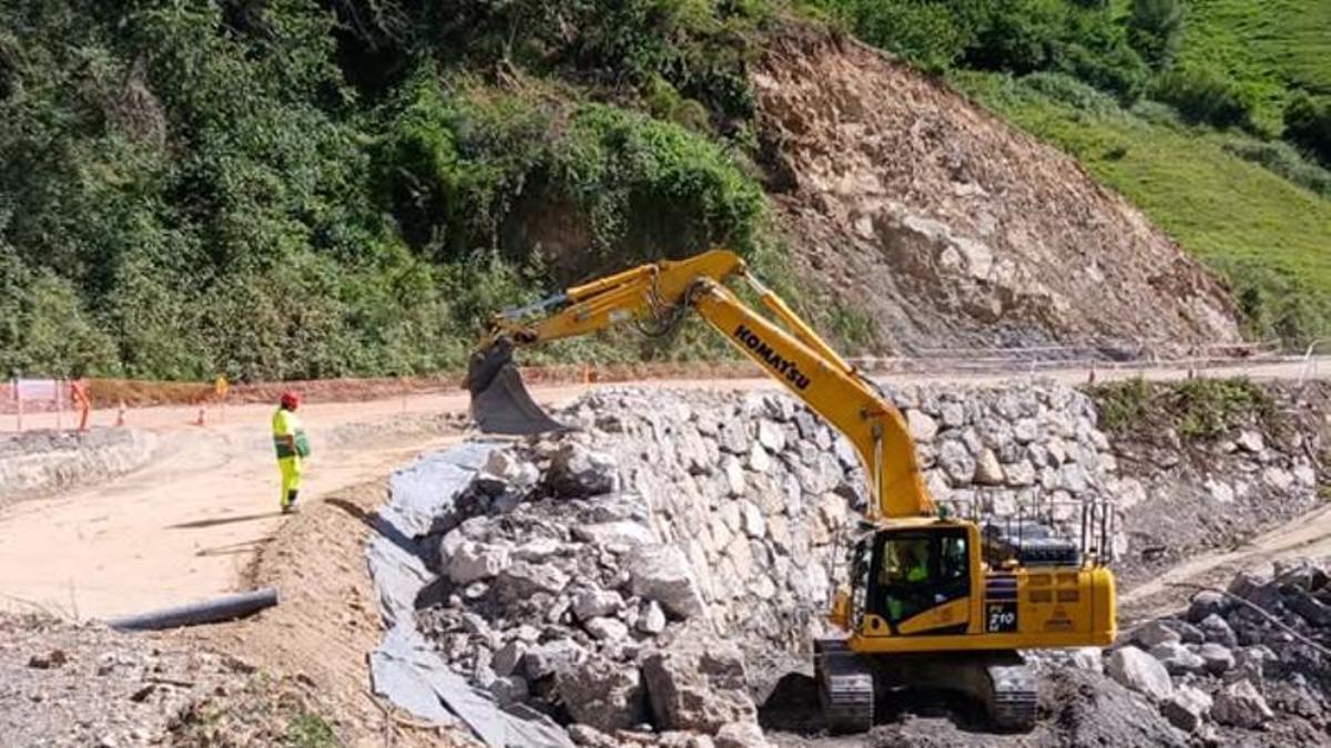 Obras en el tramo entre Bueres y La Marea.
