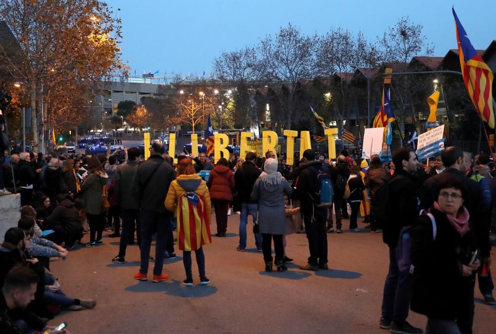 Acció de Tsunami Democràtic al Camp Nou