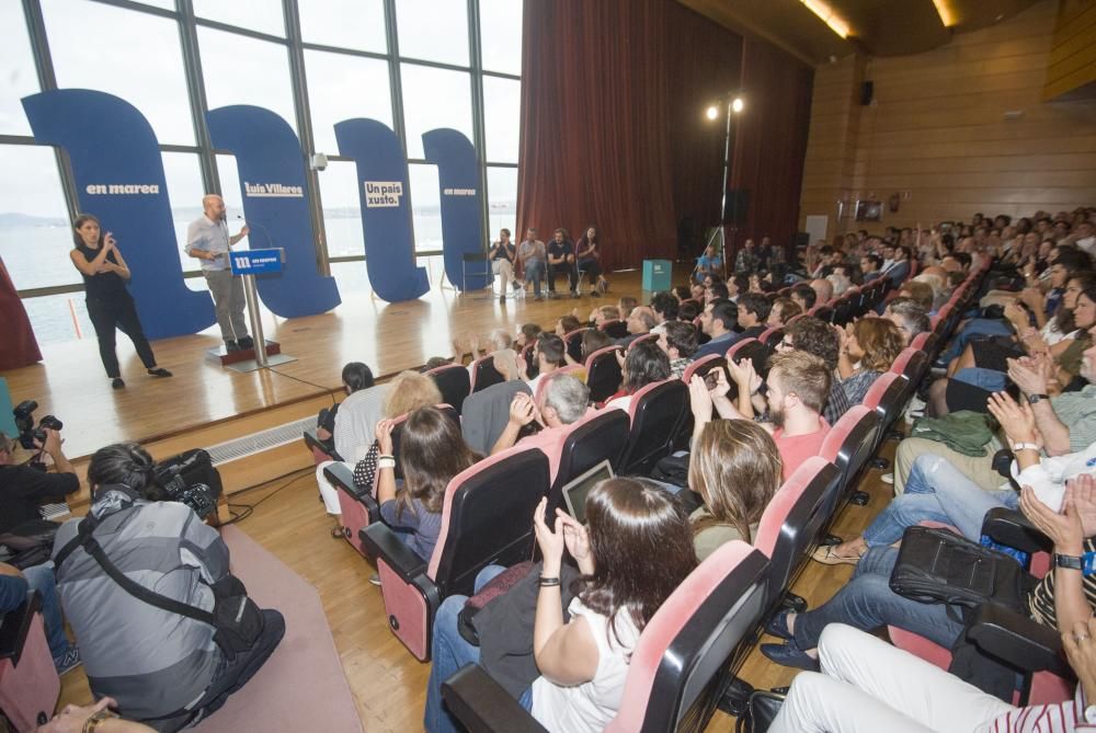 "Aquí empieza el cambio para toda Europa", ha subrayado Villares ante medio millar de personas en el paraninfo de la Universidad de A Coruña.