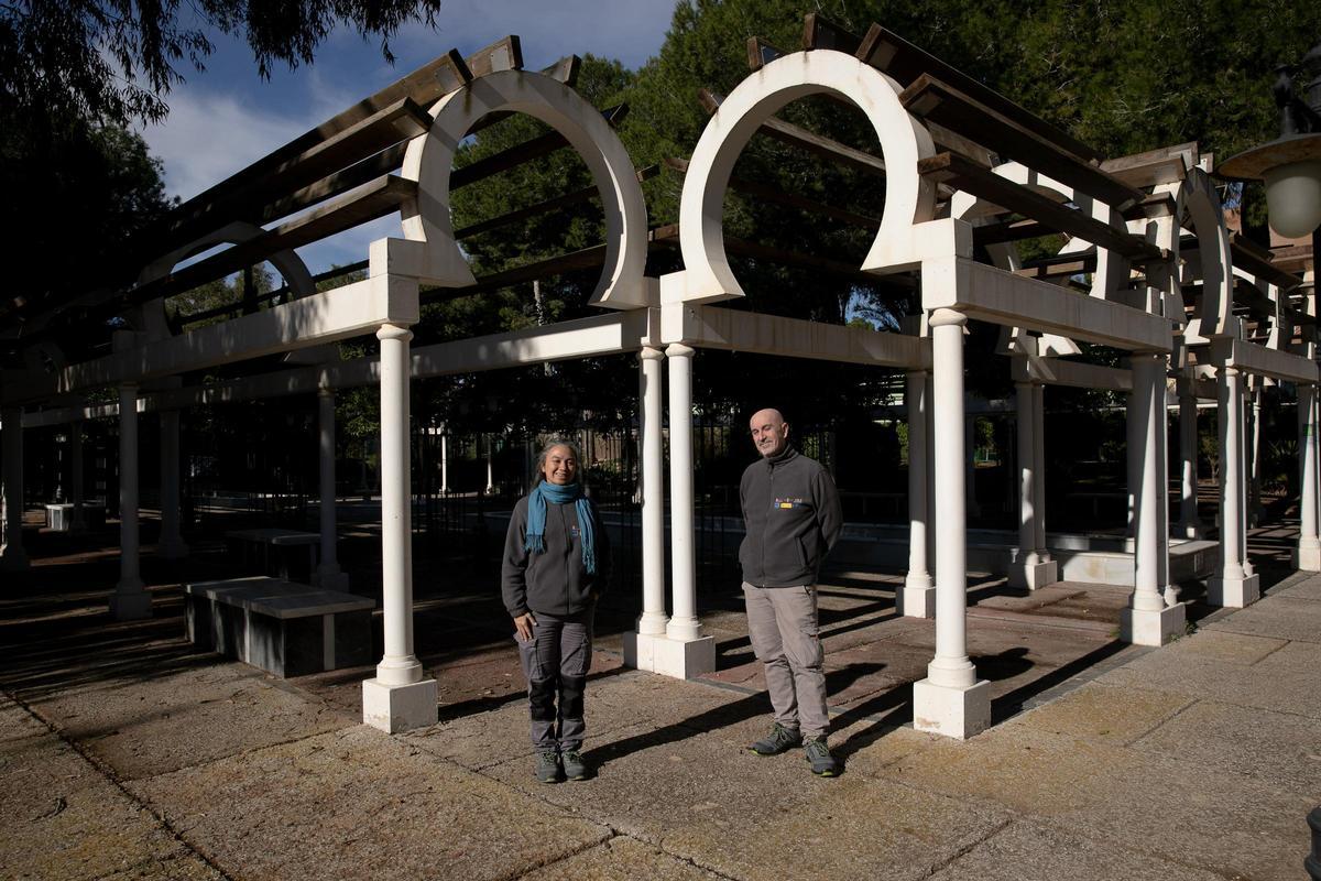 Beatriz Coronado y Roberto López, dos de los participantes en el programa, en Cartagena.