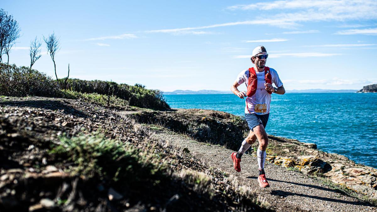 Thibaut Baronian, en un instant del Trail Cap de Creus