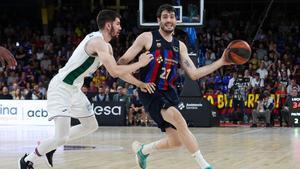 Abrines, durante el primer Barça - Unicaja