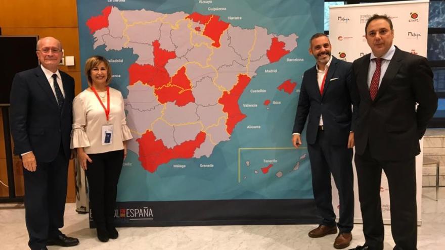 Francisco de la Torre, Mari Carmen TImor, Chema Casero y Arturo Bernal en la inauguración del congreso