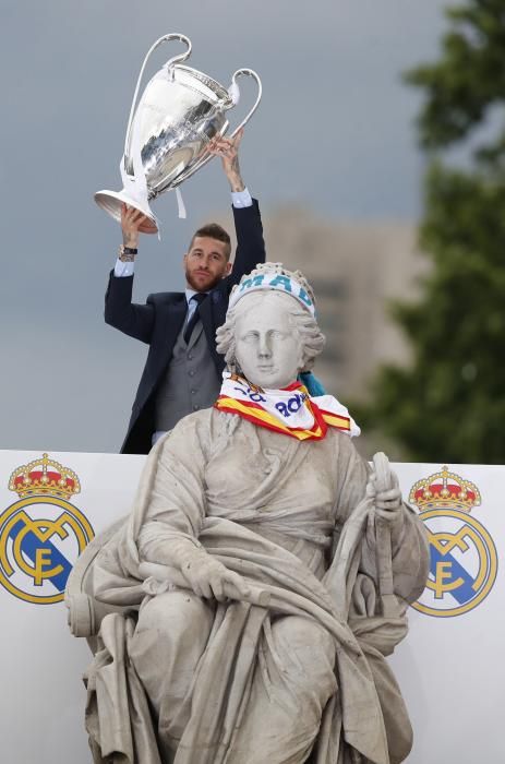 Las celebraciones del Real Madrid tras ganar su decimotercera Copa de Europa