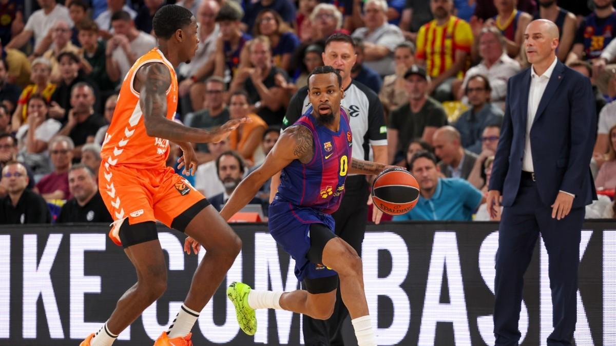 Kevin Punter, ante Valencia Basket en el primer partido del curso en el Palau