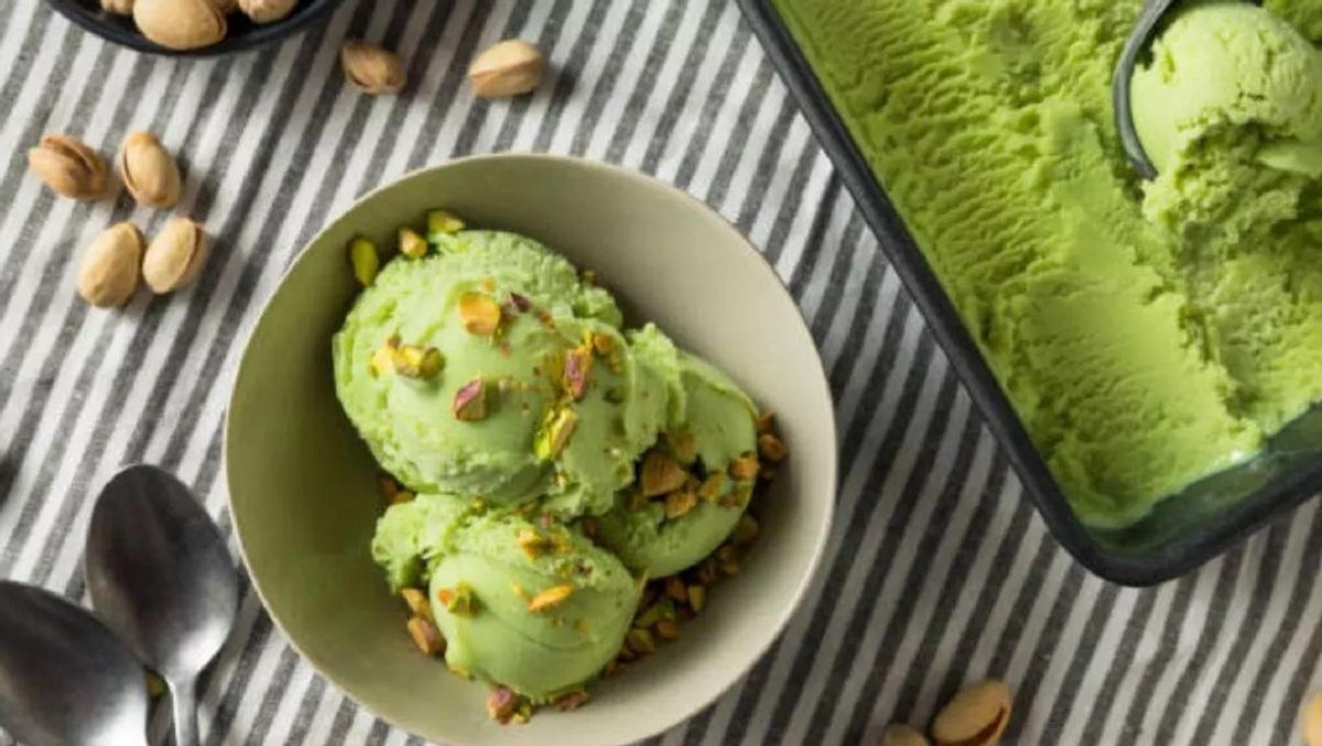 Helado de pistacho