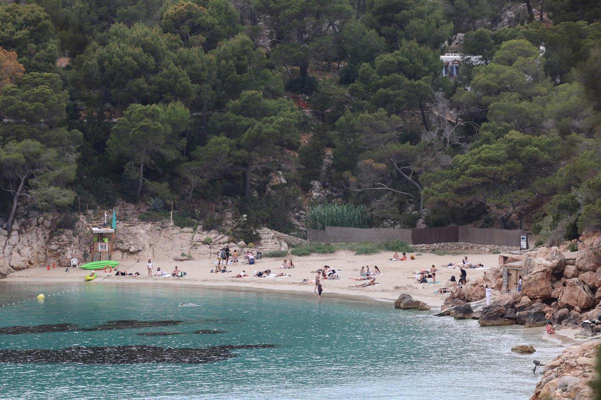 Todas las imágenes del primer día de restricciones de acceso al parking de Cala Salada