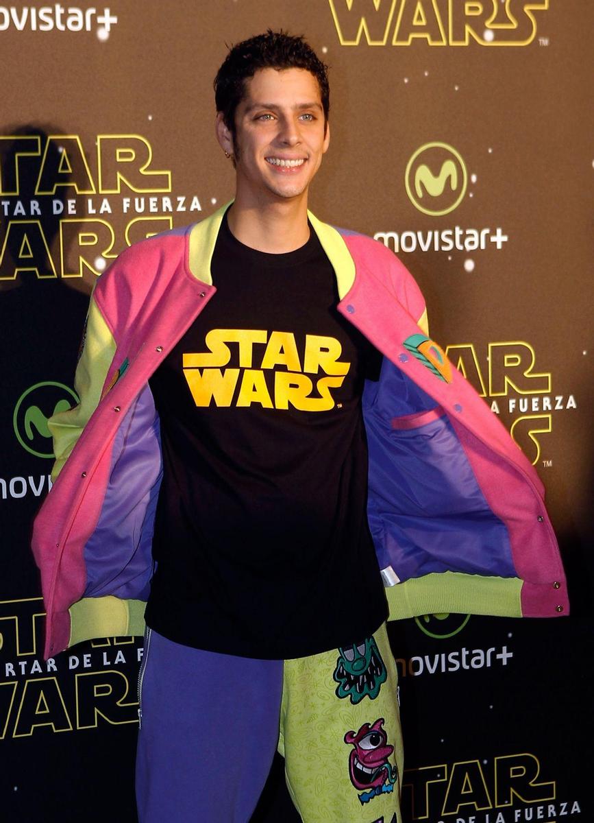 Eduardo Casanova en el estreno en Madrid de 'Star Wars: El despertar de la Fuerza'