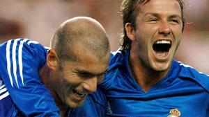 Zidane le pidió a Beckham que fichara por el Real Madrid