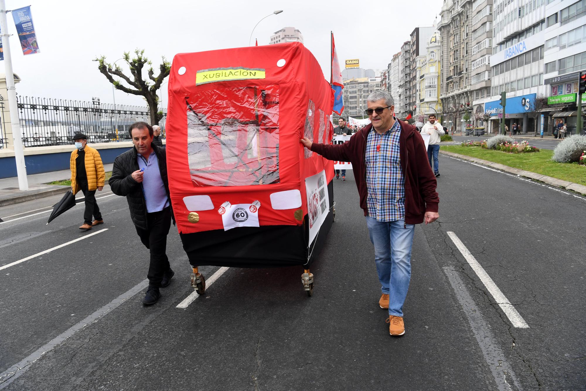 Manifestación por el 1 de mayo en A Coruña