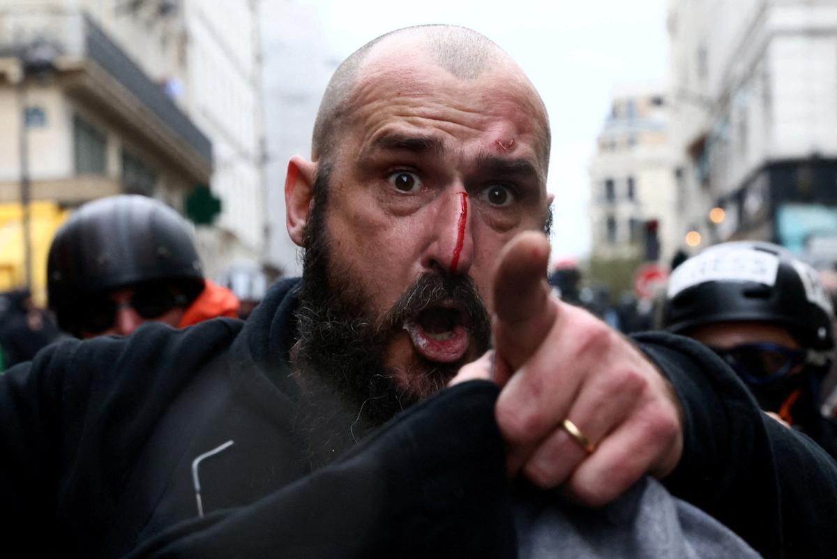 Ninth day of national strike and protest in France against the pension reform