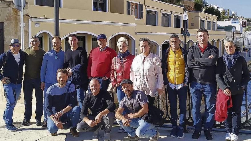 La delegación del Grupo de Acción Local do Sector Pesqueiro das Rías Baixas en Menorca. // S.A.