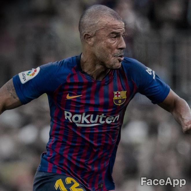 Así serán los jugadores del FC Barcelona de viejos, según Faceapp