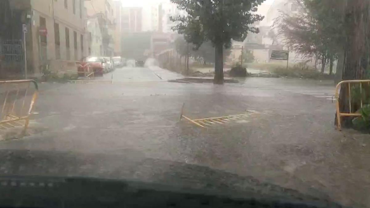 Mataró, localidad muy afectada por las lluvias: 90 litros por metro cuadrado en una hora