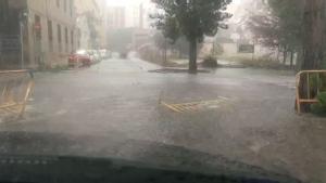 Mataró, localidad muy afectada por las lluvias: 90 litros por metro cuadrado en una hora