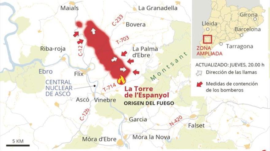 El incendio de Tarragona arrastra a Cataluña a cinco días de gran tensión