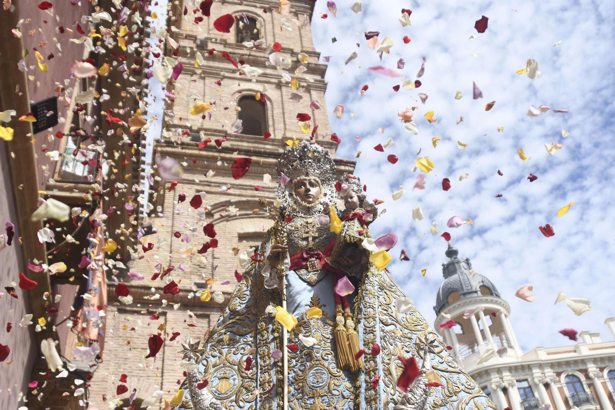 Misa huertana y procesión con la Virgen de la Fuensanta en el Bando de la Huerta