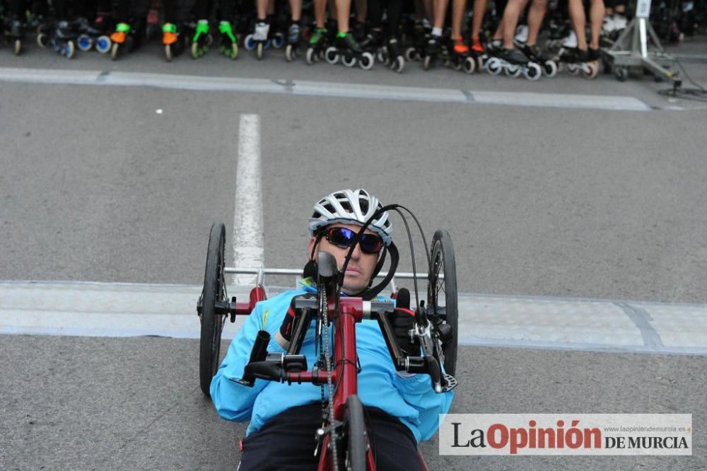 Murcia Maratón. Salida patinadores