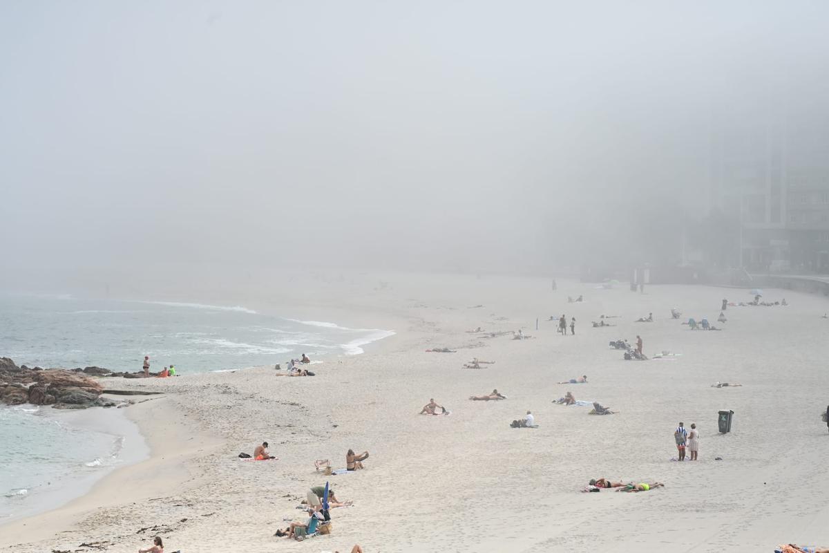 La niebla llega a A Coruña