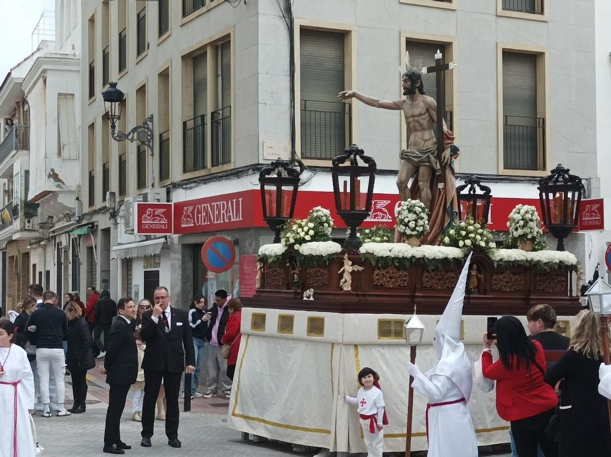 Procesión de Jesús Resucitado, imagen de Juan Polo.