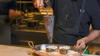 Restaurante Caelis: el maestro de las salsas que cocina con un cucurucho al rojo vivo
