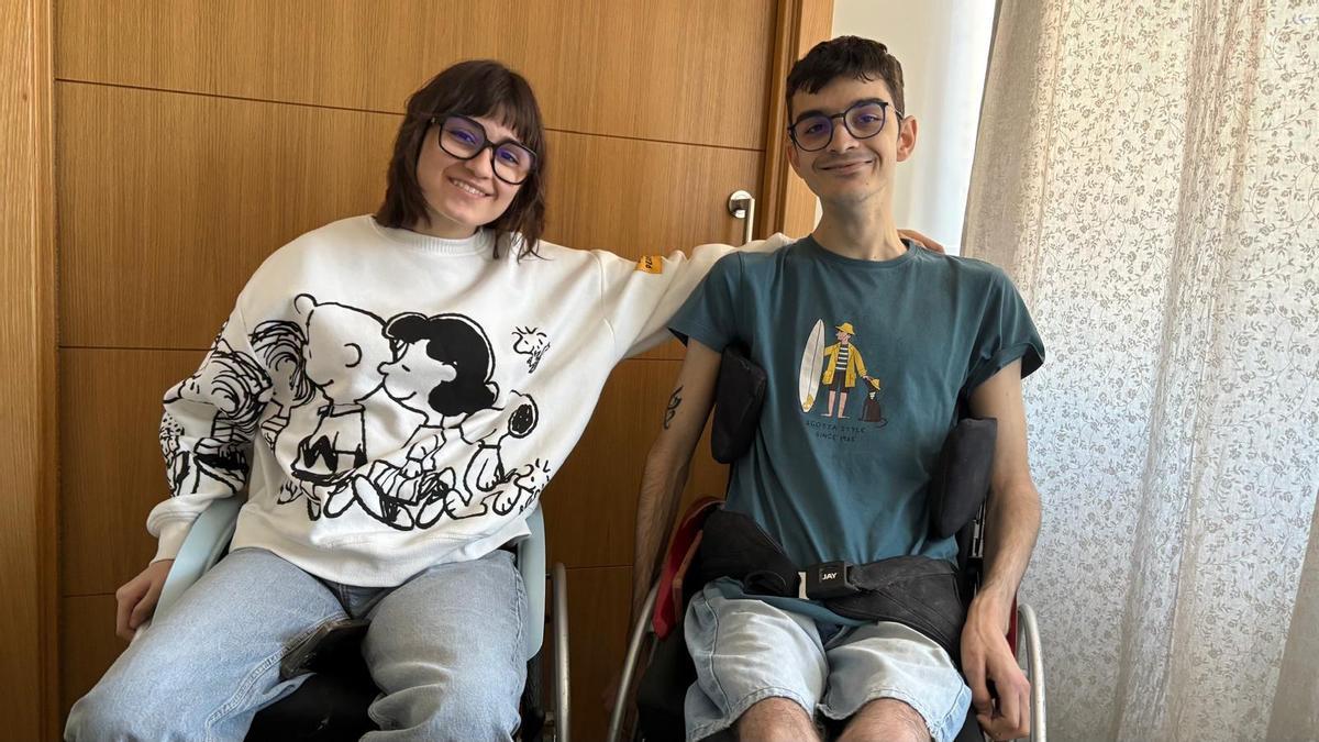 Marta y Álvaro, los hijos de Pilar